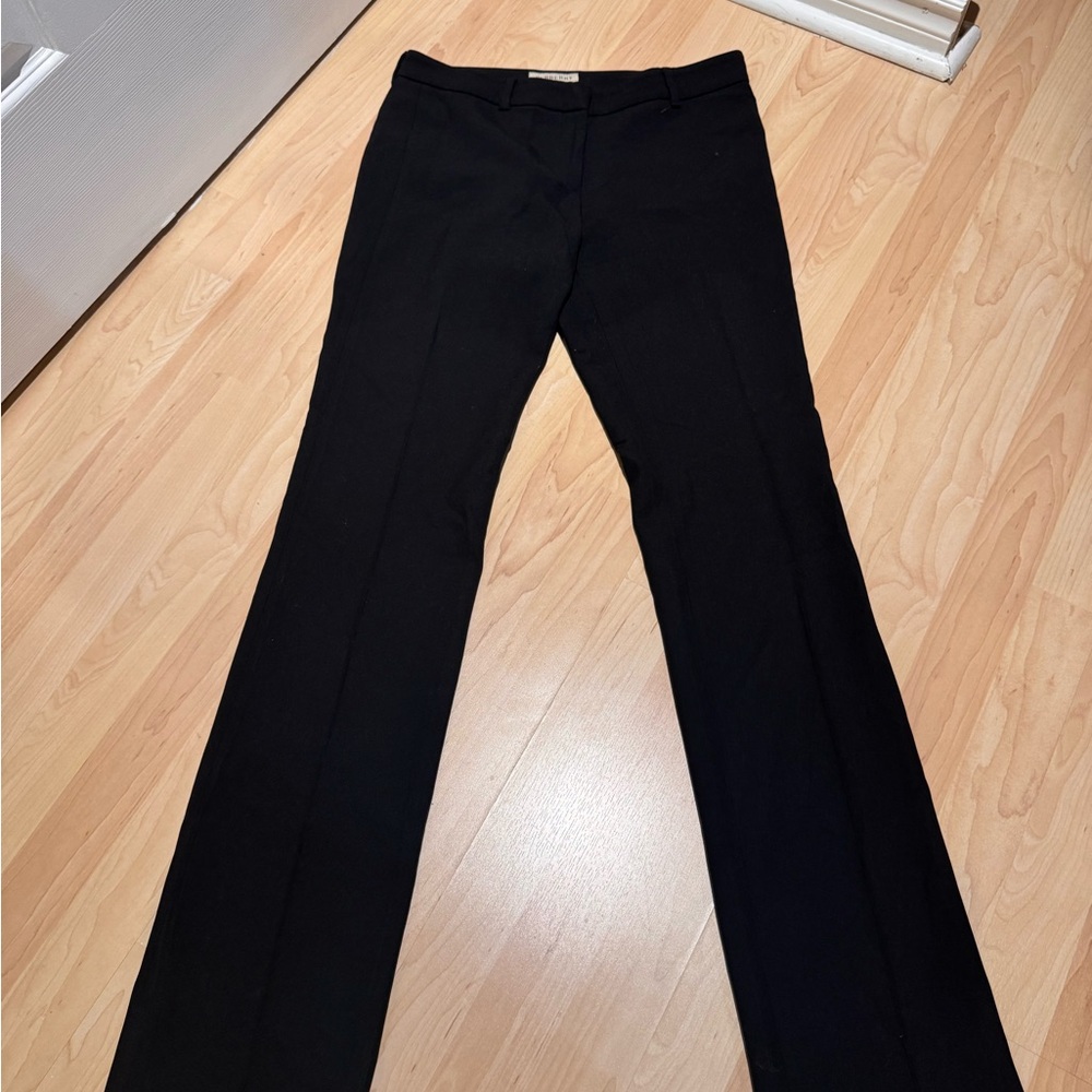 Burberry Black Dress Pants Classic Streamlined Design